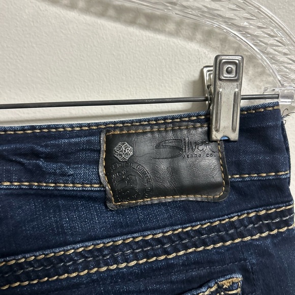 Silver Jeans Women's Skinny Jeans - Dark Blue - Picture 3 of 5